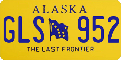 AK license plate GLS952