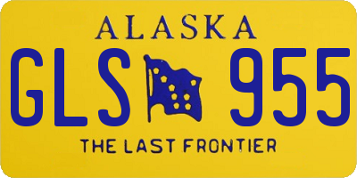 AK license plate GLS955