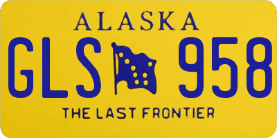 AK license plate GLS958