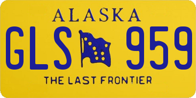 AK license plate GLS959