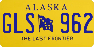 AK license plate GLS962