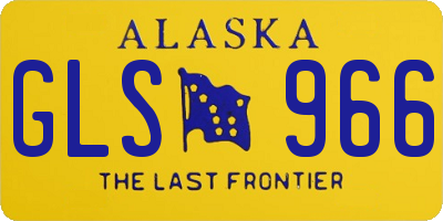 AK license plate GLS966