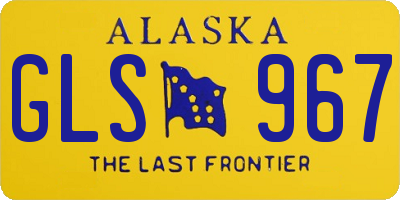 AK license plate GLS967