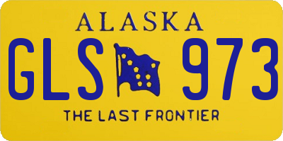 AK license plate GLS973