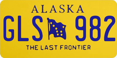 AK license plate GLS982