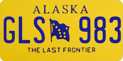 AK license plate GLS983