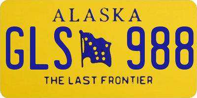 AK license plate GLS988