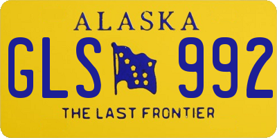 AK license plate GLS992