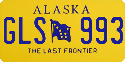 AK license plate GLS993
