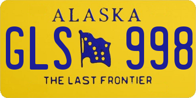 AK license plate GLS998