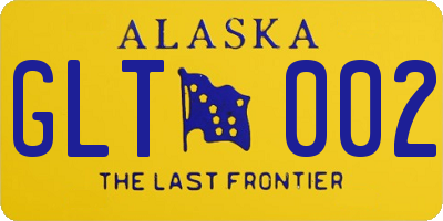 AK license plate GLT002