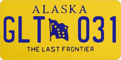 AK license plate GLT031