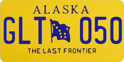 AK license plate GLT050