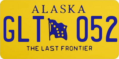 AK license plate GLT052