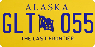 AK license plate GLT055