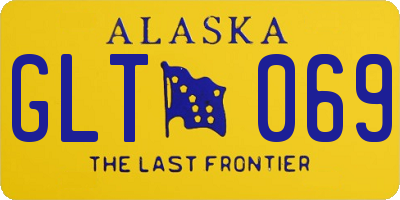 AK license plate GLT069