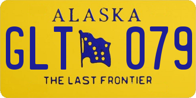 AK license plate GLT079