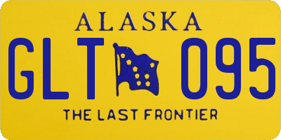 AK license plate GLT095