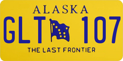 AK license plate GLT107