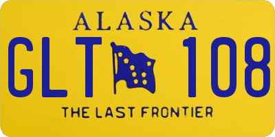 AK license plate GLT108