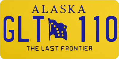 AK license plate GLT110