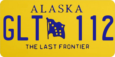AK license plate GLT112
