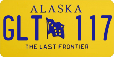 AK license plate GLT117