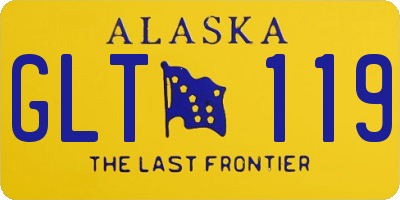 AK license plate GLT119