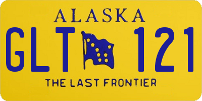 AK license plate GLT121