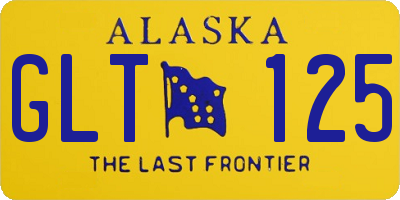AK license plate GLT125