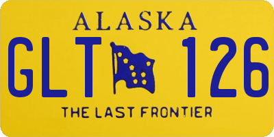 AK license plate GLT126