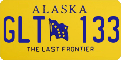 AK license plate GLT133
