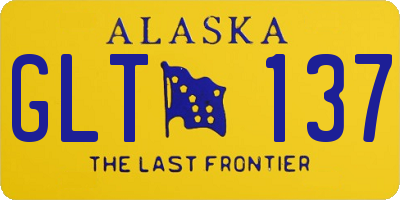 AK license plate GLT137