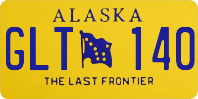 AK license plate GLT140