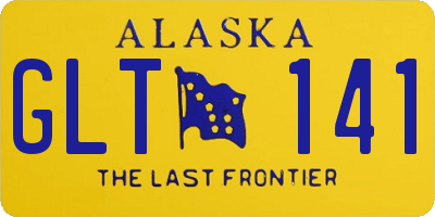 AK license plate GLT141