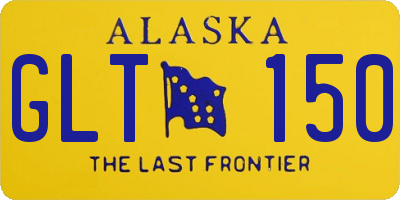 AK license plate GLT150