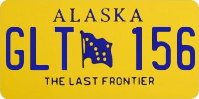 AK license plate GLT156
