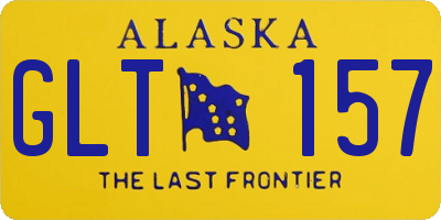 AK license plate GLT157