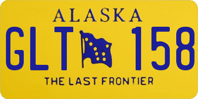 AK license plate GLT158
