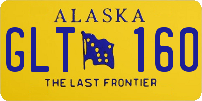 AK license plate GLT160