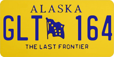 AK license plate GLT164