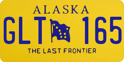 AK license plate GLT165