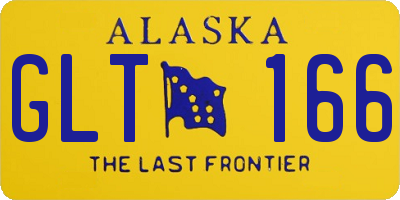 AK license plate GLT166