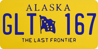 AK license plate GLT167