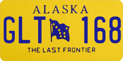 AK license plate GLT168