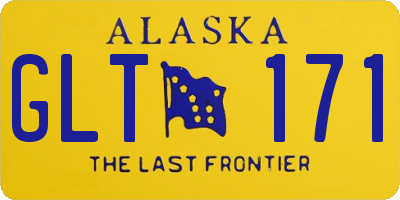 AK license plate GLT171