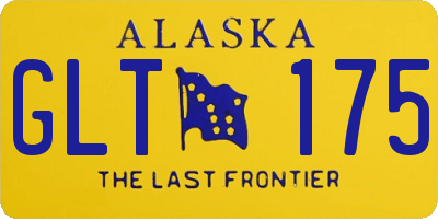 AK license plate GLT175