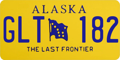 AK license plate GLT182
