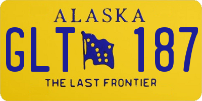 AK license plate GLT187