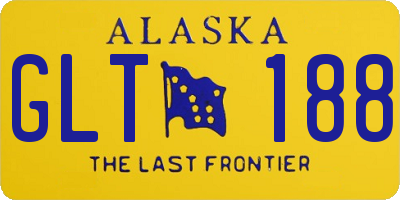 AK license plate GLT188